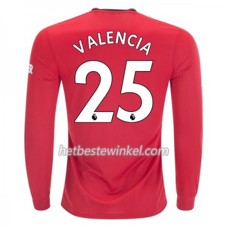 Manchester United Antonio Valencia 25 Voetbalshirts Thuis 2019/20 - LS